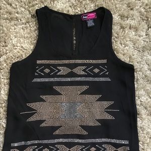 Say What? Embellished Tank Top